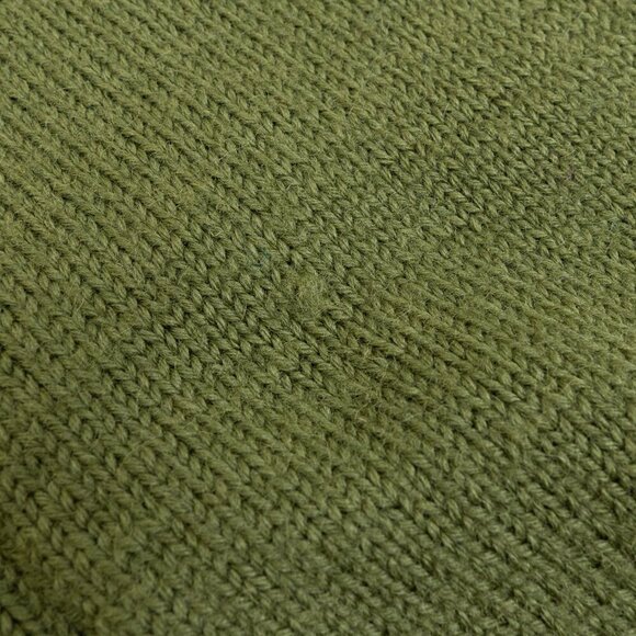 Vintage Marius Norwegian Sweater Wool Cardigan Hand Knit Ski 80s Green Yellow - Picture 16 of 16